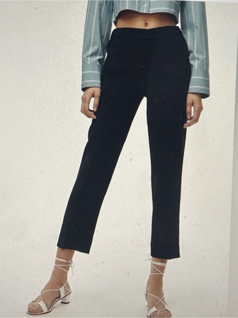 Aritzia Black High-Waist Tailored Pants